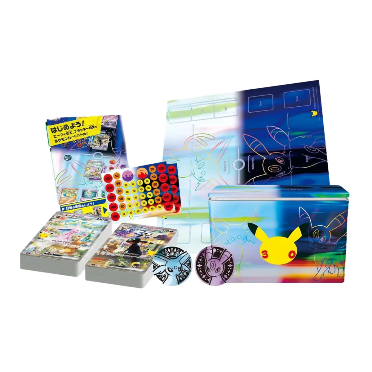 Pokémon - 30th Celebration Premium Deck Set Espeon ex & Umbreon ex (Japansk)