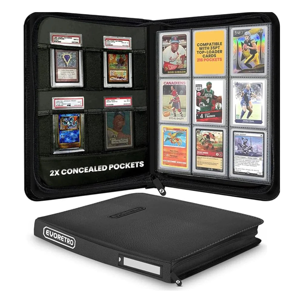 Evoretro - Shield+ Topload Cards Binder 216 Cards Black