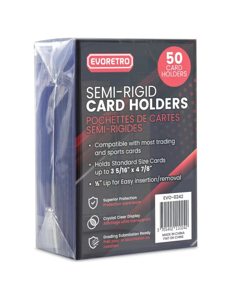 Evoretro - Card Holders 50-Pack Semi-Rigid