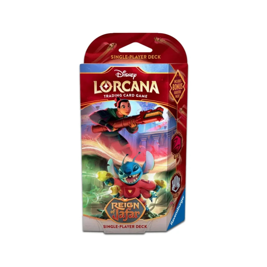 Disney Lorcana - Reign of Jafar Ruby & Steel Starter Deck