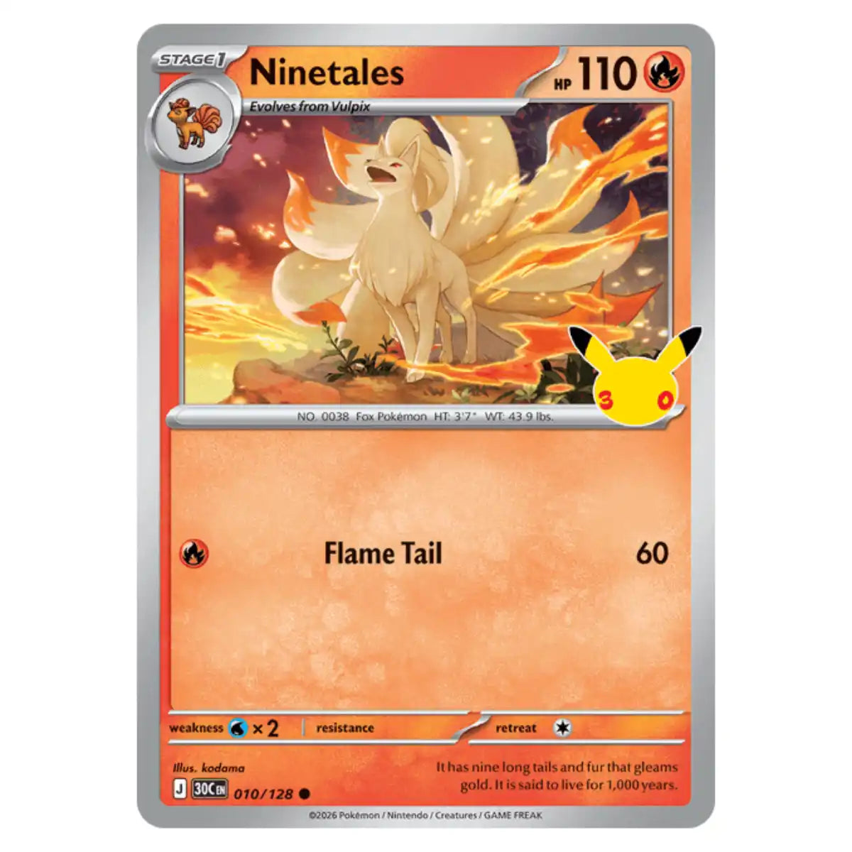 Pokémon - Ninetales (010/128)