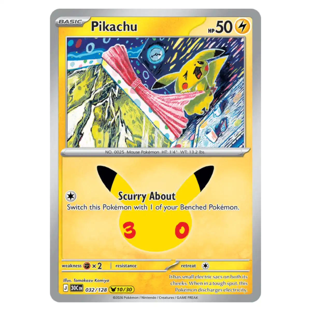 Pokémon - Pikachu #10 (032/128)